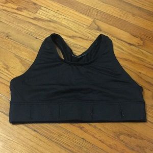 Black sports bra/heart rate monitor holder